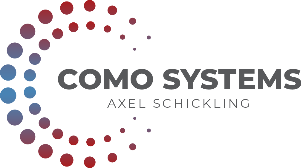 COMO Systems, Axel Schickling Logo
